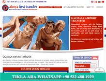 Tablet Screenshot of gazipasaairport-transfer.com